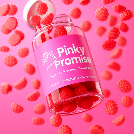 Pinky Promise Probiotic Peach Gooey gummies